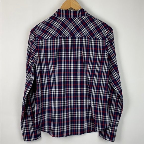 J. Crew Plaid Button Down Shirt - Red and Blue - Picture 11 of 11
